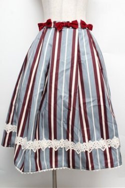 画像1: axes femme kawaii / レジメンスカート  グレー S-25-12-24-064-AX-SK-HR-ZS