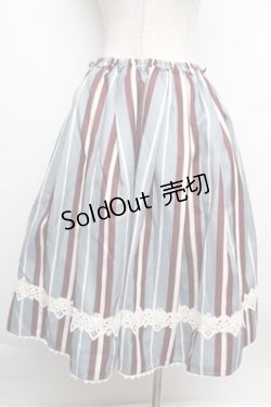 画像2: axes femme Kawaii / レジメンスカート  グレー S-25-12-24-064-AX-SK-HR-ZS