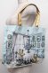 画像1: Franche Lippee / L.M Living roomトートバッグ  サックスｘオフ S-25-12-24-011-LO-BG-HR-ZS (1)