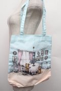 Franche Lippee / L.M Living roomトートバッグ  サックスｘオフ S-25-12-24-012-LO-BG-HR-ZS
