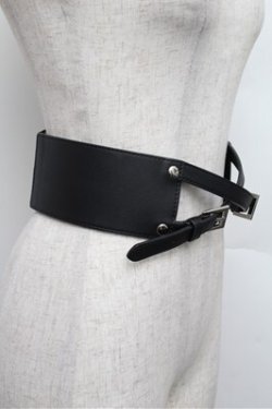 画像2: EATME / フェイクレザークロスベルト  黒 S-25-12-24-021-LO-ZA-TK-ZS