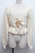axes femme kawaii / クマブローチニットボレロ  オフ S-25-12-24-022-AX-TO-AS-ZS