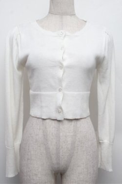 画像1: An MILLE / ラメニットカーディガン  オフ S-25-12-24-024-EL-TO-AS-ZS