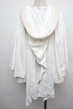 画像2: Ozz oneste / バラ刺繍フード付ポンチョ  オフ S-25-12-24-027-OO-TO-HR-ZS