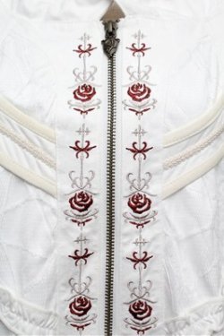 画像4: Ozz oneste / バラ刺繍フード付ポンチョ  オフ S-25-12-24-027-OO-TO-HR-ZS