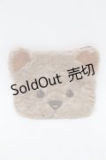 Franche Lippee / くまポーチ  ベージュ S-25-12-25-001-LO-ZA-HR-ZS