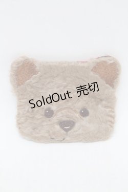 画像1: Franche Lippee / くまポーチ  ベージュ S-25-12-25-001-LO-ZA-HR-ZS