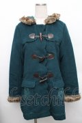 axes femme / ファーフードダッフルコート  グリーン S-25-12-25-033-AX-CO-TK-ZS