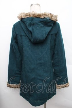 画像2: axes femme / ファーフードダッフルコート  グリーン S-25-12-25-033-AX-CO-TK-ZS