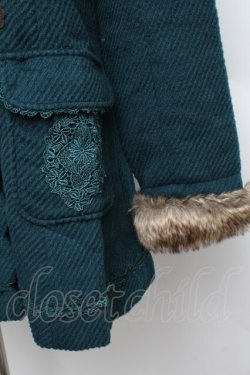 画像4: axes femme / ファーフードダッフルコート  グリーン S-25-12-25-033-AX-CO-TK-ZS