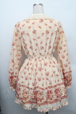 画像2: LIZ LISA / リボンブローチ付き花柄ワンピース 0 ベージュ S-25-12-25-034-LO-OP-TK-ZS