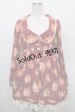 画像1: LIZ LISA / ドットローズワンピース 0 ワイン S-25-12-25-037-LO-OP-TK-ZS