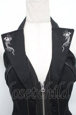 画像3: Ozz Croce / ドラゴンホルターZIPワンピース  黒 S-25-12-25-039-OO-OP-HR-ZS