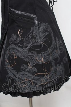 画像4: Ozz Croce / ドラゴンホルターZIPワンピース  黒 S-25-12-25-039-OO-OP-HR-ZS