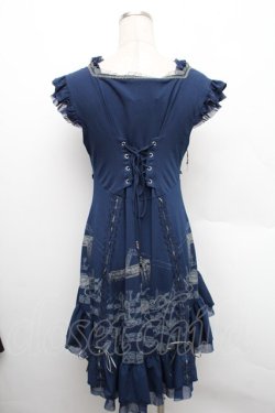 画像2: Ozz Croce / チェスプリントチュニック  紺 S-25-12-25-040-OO-TO-HR-ZS