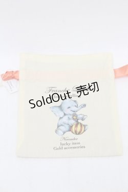 画像2: Franche Lippee / fortune巾着  クリーム S-25-12-25-006-LO-ZA-HR-ZS