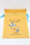 Franche Lippee / fortune巾着  イエロー S-25-12-25-007-LO-ZA-HR-ZS