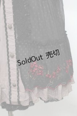 画像4: axes femme / カラー刺繍チュニック  ブラック S-25-12-25-046-AX-OP-TK-ZS