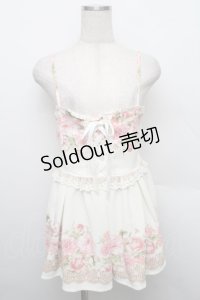 LIZ LISA / 胸元編み上げバラ柄キャミチュニック 1 オフ S-25-12-25-047-LO-OP-TK-ZS