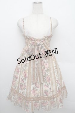 画像1: LIZ LISA / ストライプローズキャミワンピース F ベージュ S-25-12-25-048-LO-OP-TK-ZS