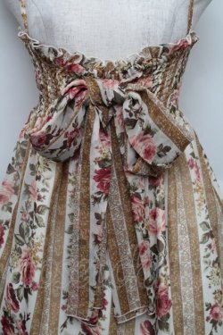 画像3: LIZ LISA / ストライプローズキャミワンピース F ベージュ S-25-12-25-049-LO-OP-TK-ZS