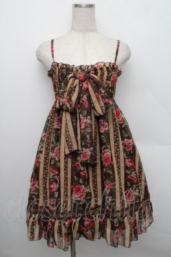 画像1: LIZ LISA / ストライプローズキャミワンピース F ブラウン S-25-12-25-050-LO-OP-TK-ZS