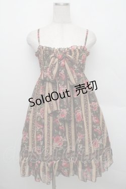 画像1: LIZ LISA / ストライプローズキャミワンピース F ブラウン S-25-12-25-050-LO-OP-TK-ZS