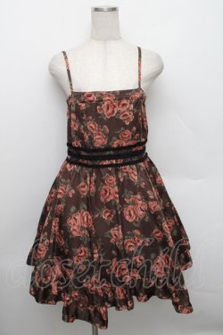 画像1: LIZ LISA / ストライプローズキャミワンピース F ブラウン S-25-12-25-052-LO-OP-TK-ZS