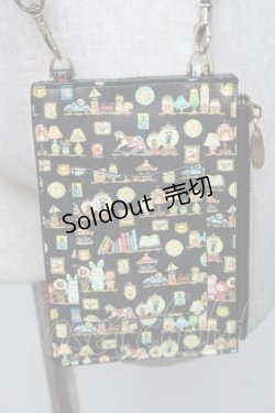画像2: Franche Lippee / Hobbyroomスマホポシェット  黒 S-25-12-25-010-LO-ZA-HR-ZS