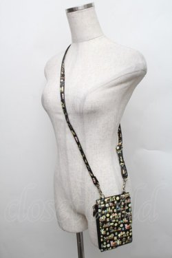 画像3: Franche Lippee / Hobbyroomスマホポシェット  黒 S-25-12-25-010-LO-ZA-HR-ZS