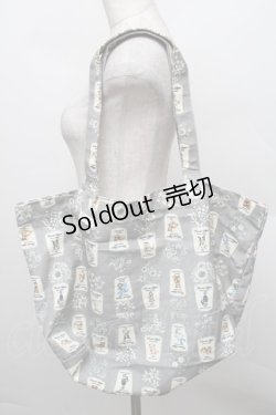 画像1: Franche Lippee / fortuneトートバッグ  グレー S-25-12-25-013-LO-ZA-HR-ZS
