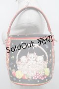 Franche Lippee / バスケットねこバッグ  黒 S-25-12-25-016-LO-BL-HR-ZS