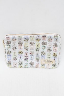 画像1: Franche Lippee / fortuneフラットポーチ  オフ S-25-12-25-003-LO-ZA-HR-ZS