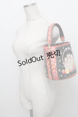 画像3: Franche Lippee / バスケットねこバッグ  黒 S-25-12-25-016-LO-BL-HR-ZS