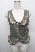 axes femme / レースベスト  カーキ S-25-12-25-023-AX-BL-HR-ZS
