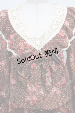 画像3: LIZ LISA / /リボンブローチ付きドットローズトップス 0 ブラウン S-25-12-25-025-LO-TO-TK-ZS