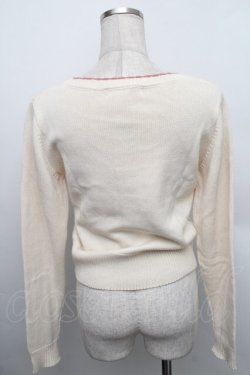 画像2: F i.n.t / ローズモチーフニットカーディガン  オフ S-25-12-25-026-CA-TO-TK-ZS