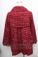 画像2: axes femme / ツイードチェックコート  赤 S-25-12-25-030-AX-CO-TK-ZS (2)