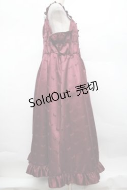 画像2: Cherirulu Chocola / TT*MINリボンジャンパースカート 5L ワイン S-25-12-28-033-LO-OP-HR-ZS