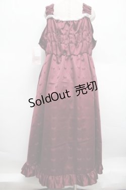 画像3: Cherirulu Chocola / TT*MINリボンジャンパースカート 5L ワイン S-25-12-28-033-LO-OP-HR-ZS