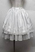 ALICE and the PIRATES / Memoire de Roseバッスルスカート  白 S-25-12-28-042-PA-SK-HR-ZS