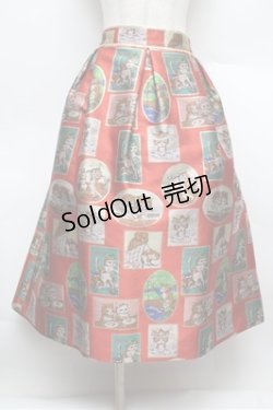 画像1: Franche Lippee / タペストリースカート 3L 赤 S-25-12-28-044-LO-OP-HR-ZS