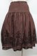 画像3: axes femme / ハイウエストスカート  ブラウン S-25-12-28-046-AX-OP-HR-ZS (3)