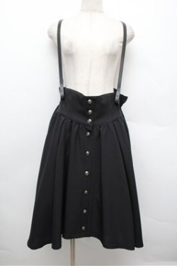 画像1: MIHO MATSUDA / スカート・リデル  黒 S-25-12-28-047-GO-SK-TK-ZS