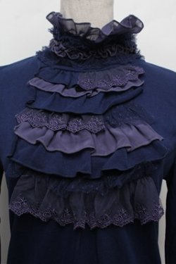 画像3: axes femme / フリルプルオーバー  紺 S-25-12-28-006-AX-TO-HR-ZS