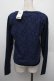 画像2: axes femme / BACKレースカーディガン  紺 S-25-12-28-007-AX-TO-HR-ZS (2)