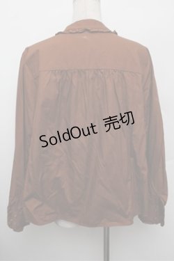 画像2: Franche Lippee / フリルブラウス 3L ブラウン S-25-12-28-009-LO-BL-HR-ZS
