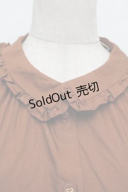 画像3: Franche Lippee / フリルブラウス 3L ブラウン S-25-12-28-009-LO-BL-HR-ZS