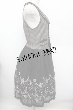 画像2: axes femme / 千鳥ベストレイヤード風チュニック  黒 S-25-12-28-017-AX-OP-HR-ZS