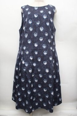 画像1: Franche Lippee / スノードームノースリワンピース 3L 紺 S-25-12-28-023-LO-OP-HR-ZS